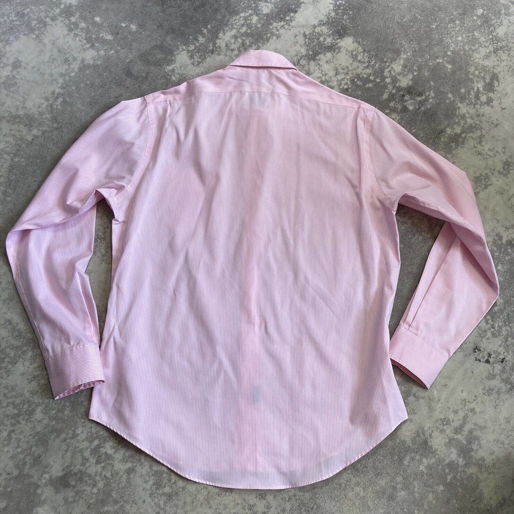 Lauren Ralph Lauren Button Up Shirt Mens Size 15 1/2 34/35 Pink Non Iron LS - Picture 7 of 9